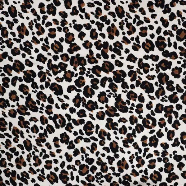 Viskose Twill Animalprint auf Sand